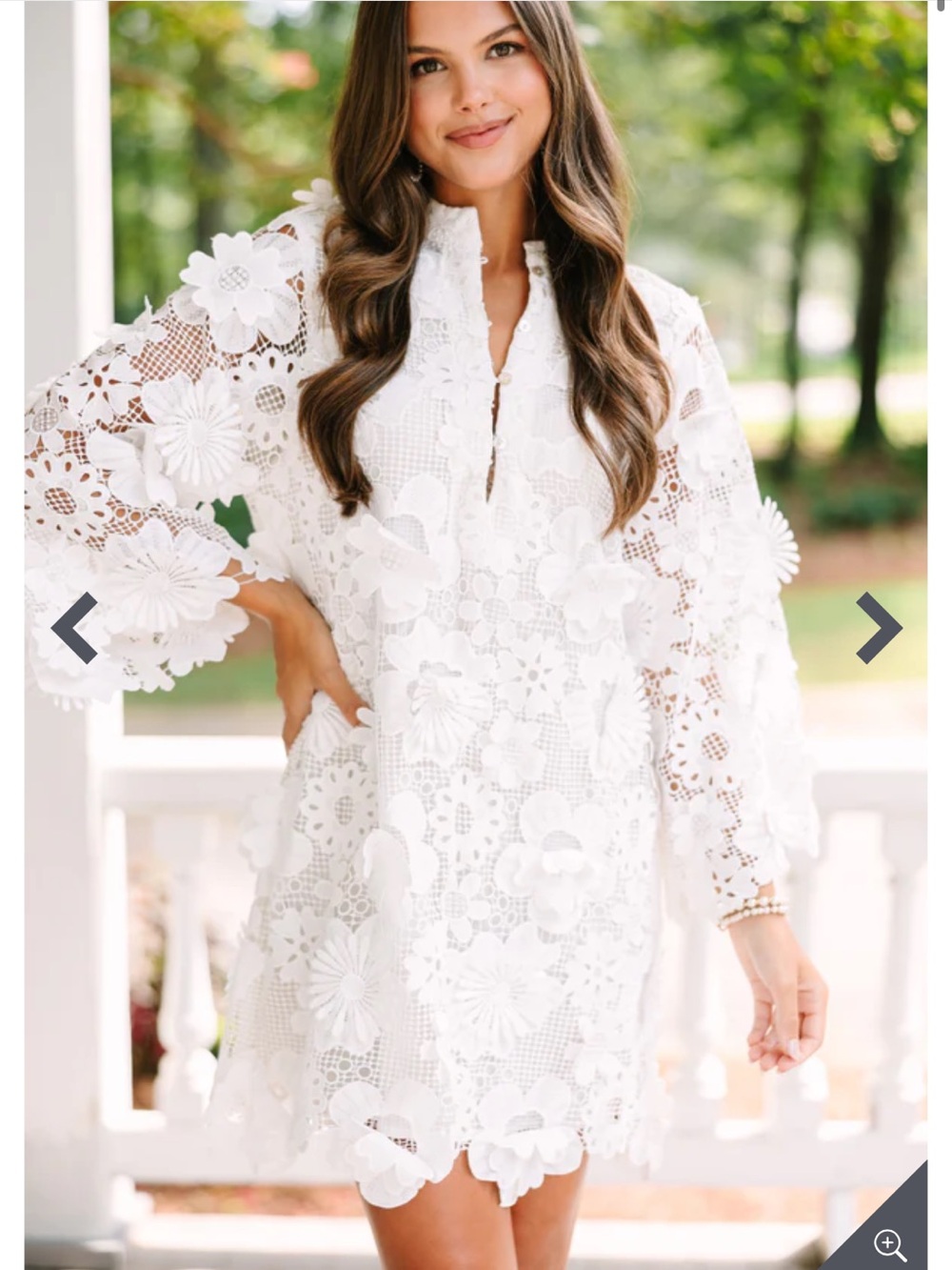 J. Marie: Introduce Yourself White Lace Dress XL